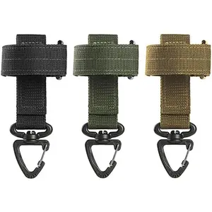 3Pcs Multi-function Rope Storage Glove Button Adjustable Nylon Hanging Buckle Anti-lost Climbing Safety Buckles Outdoor Tools