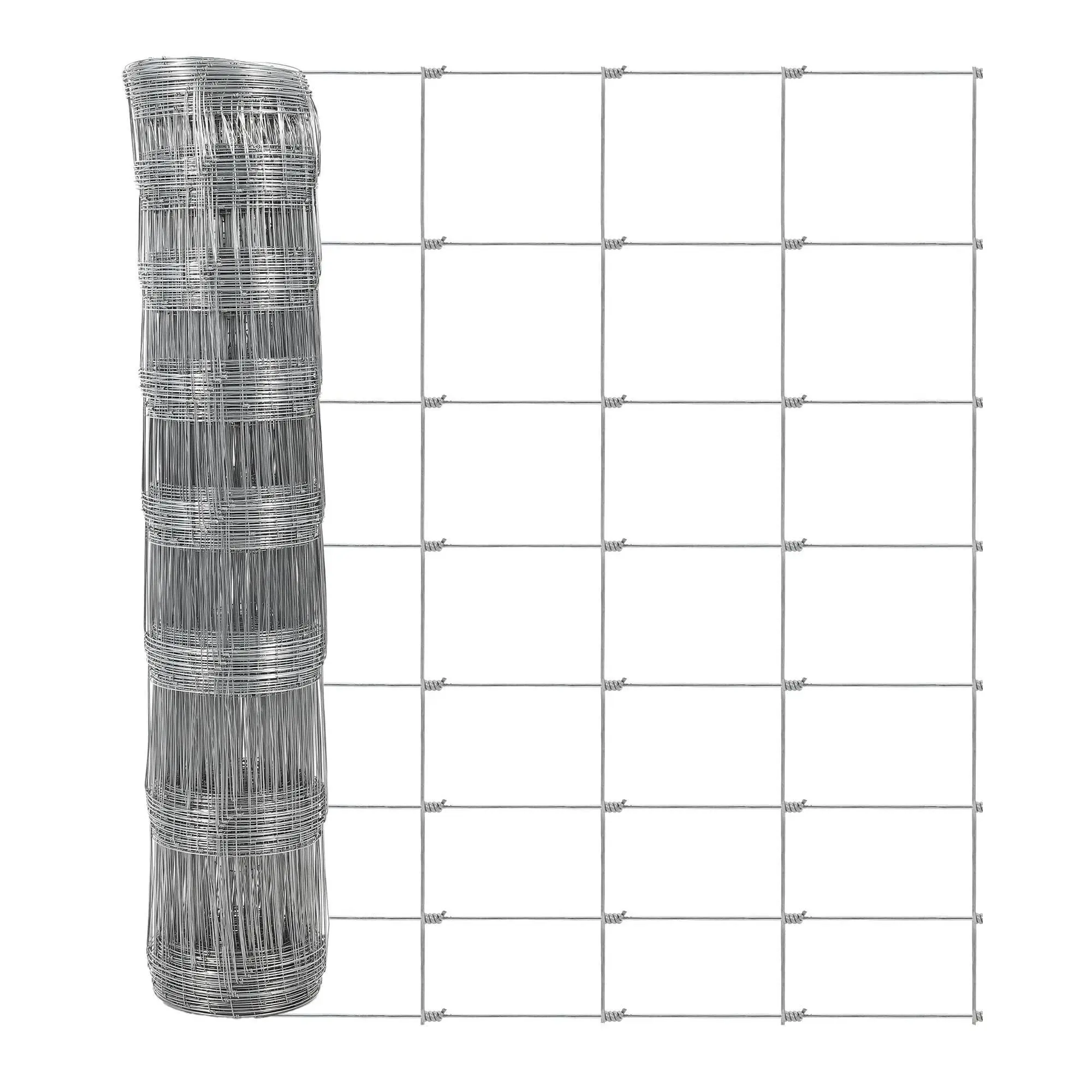 Garvee 4x328FT Cattle Farm Fence, 12-Gauge Steel Construction,  Durable Woven Wire Fencing with Hinge Knot for Cattle,  Versatile Multi-Animal Containment Solution ,for Cattle, Goats & Sheep, Hog