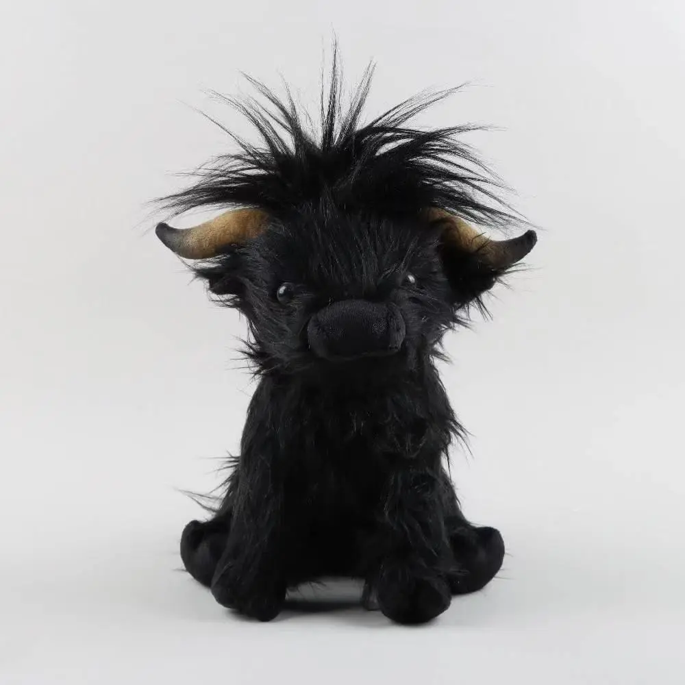 Cute Highland Filled Cow Doll, Soft Cartoon Animal Plush Toy, Stuffed Animal, Home Decor & Desktop Display, Ideal Gift for Holidays & Birthdays