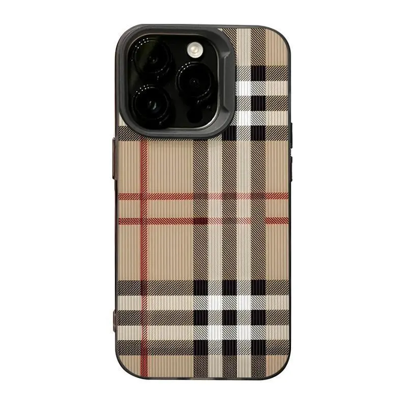 Creative Simple Plaid Applicable iPhone 17 16 Plus 15 Promax 14 13 12 11 Drop-Resistant Protective case.HM163