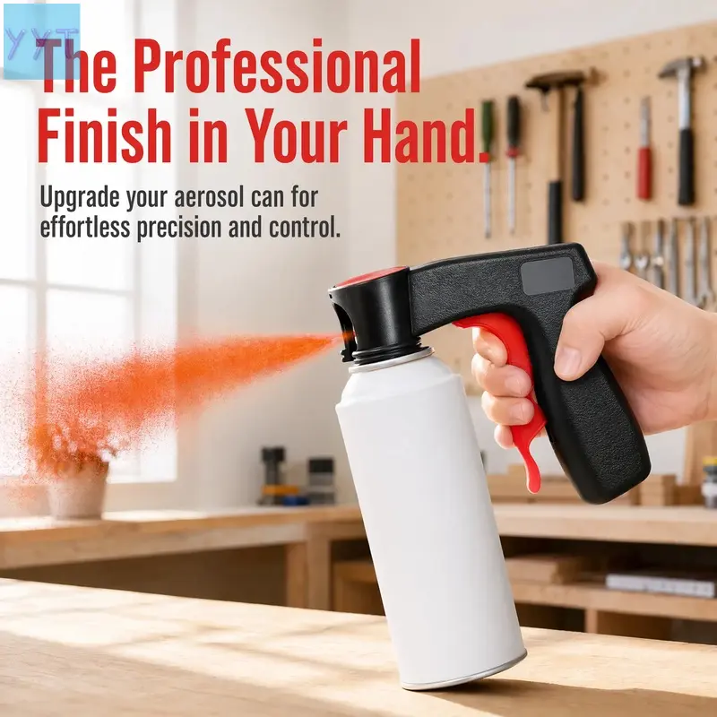 YYT1  Make Painting Easy! Ergonomic Universal Spray Paint Handle Car Refinishing & Home. The Perfect Tool Your Next Project