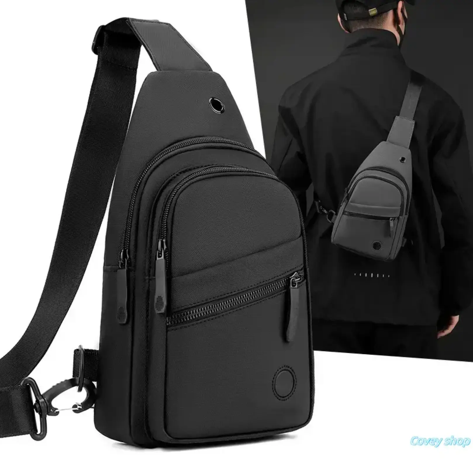 Multifunctional Compact Sling Chest Bag For Men & Women, Adjustable Strap Crossbody Daypack Fanny Pack, Portable Outdoor Storage Bag For Hiking, Travel, Daily Outings And Father’s Day Gifting