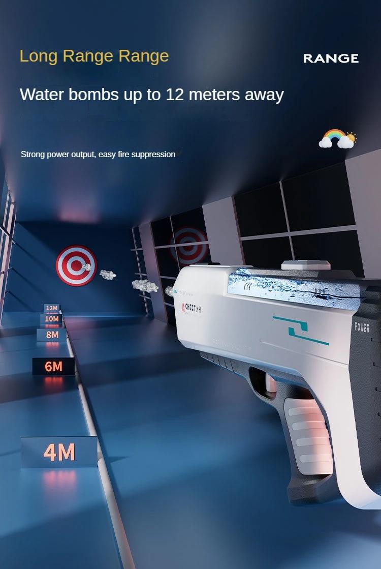 Automatically Water High Pressure Electric Water Gun Toys for Kids Summer Outdoor Pool Fight Games Children Water Toys Gift play Watergun Waterblaster