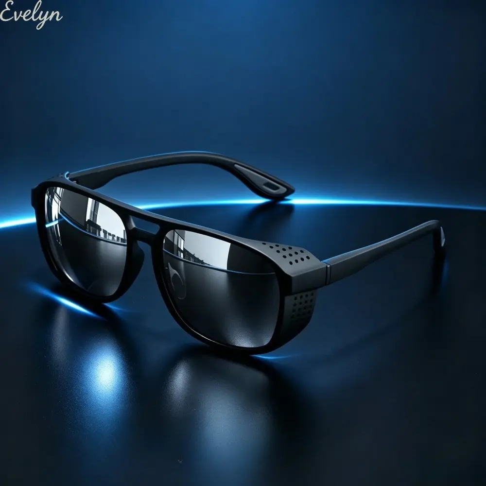 Men's Polarized Safety Sports Sunglasses - Cycling Gear, Windproof, Anti-Glare UV400 Resin UV Protection Lens for Cycling Enthusiasts, Polarized Sunglasses, Men's Accessories, Male, Riding Glasses, Adjustable Polarized Sports Eyewear