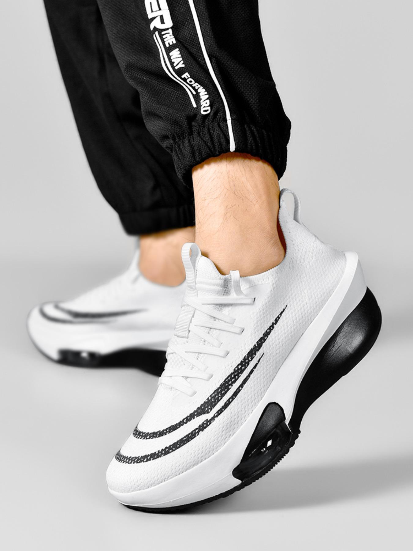 Trendy Couple Running Shoes, Breathable Textile Material, Anti-Slip Wear-Resistant Sole, Comfortable Lining, Suitable for Sports, Breathable Running Sneakers