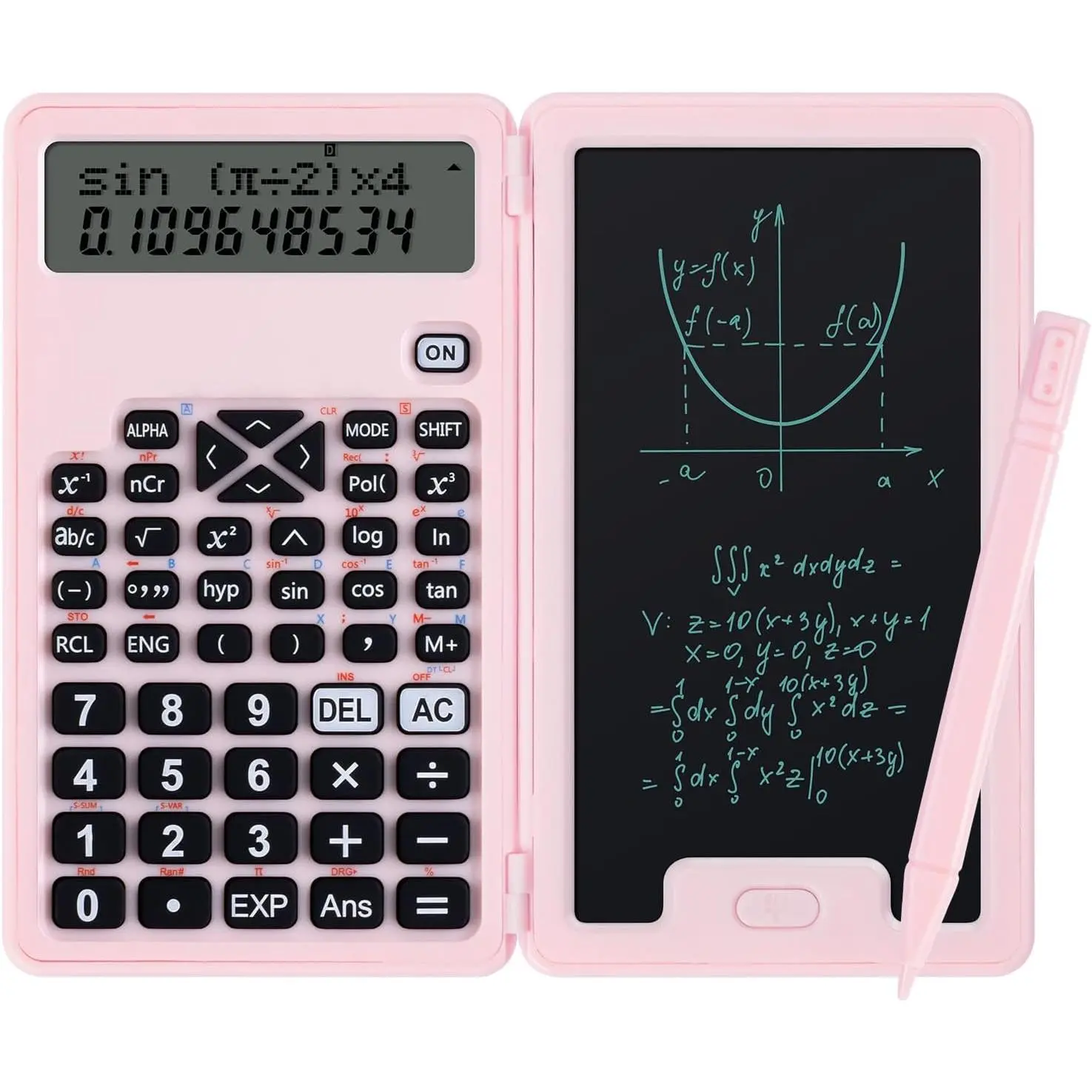 Scientific Calculators for Students, Office Desktop Calculators, 240 Computing Functions,  Cute Small Calculator with Notepad, Ideal for Middle High School Students and Teachers ()