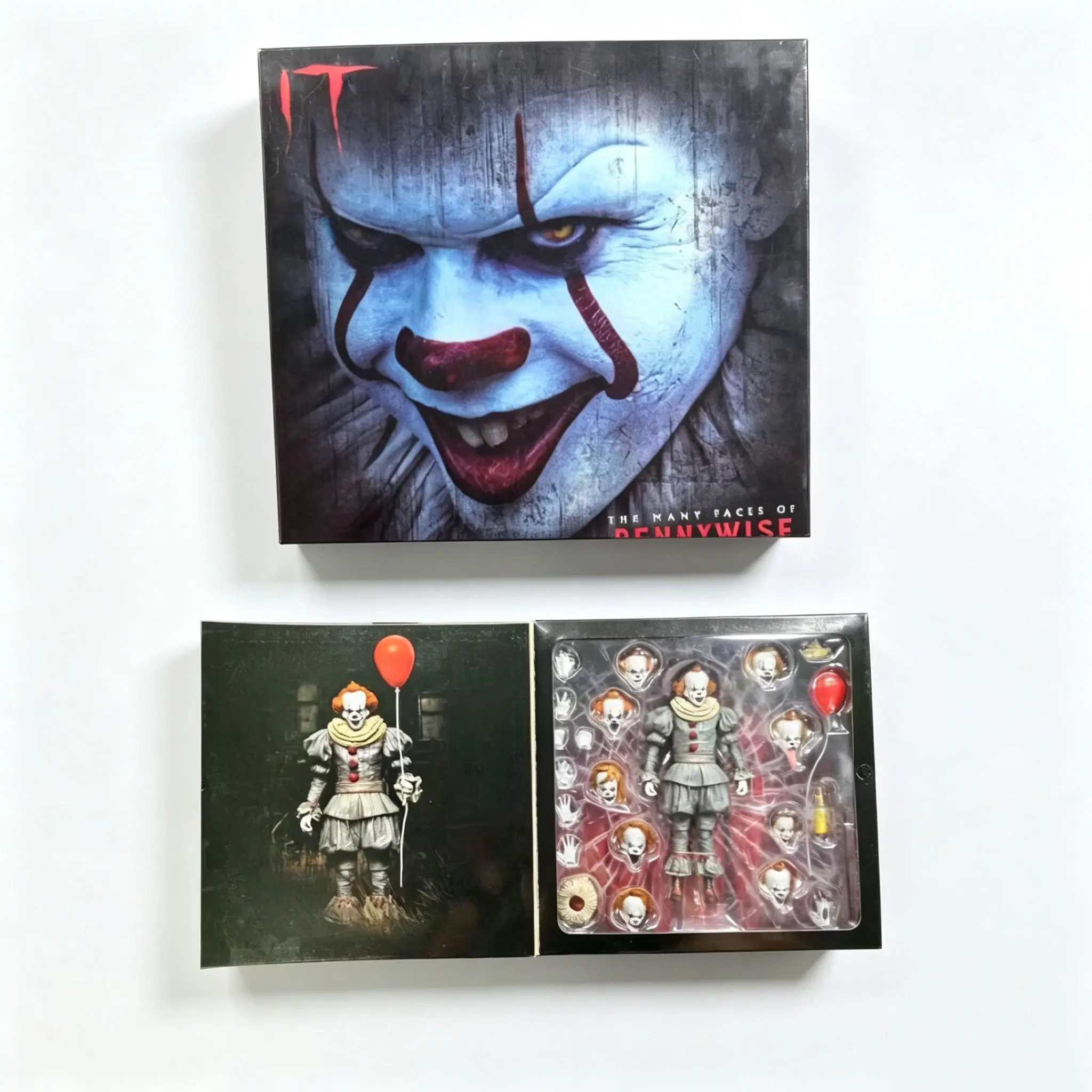 Neca It Clown Deluxe 7-Inch Action Figure, Collectible Model Toy, Perfect for Birthday Gifts, Party Favors, Halloween, Easter Presents