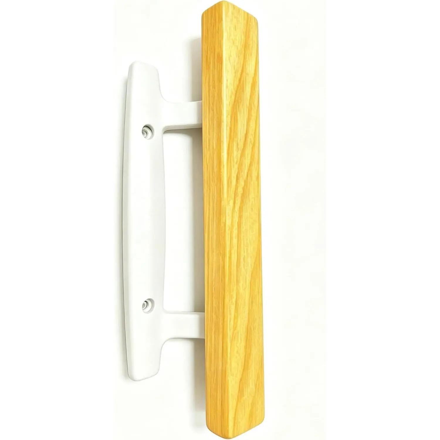 White Sliding Door Handle, Sliding Glass Door Wood Handle, 3-15/16 in (Single)