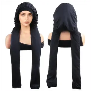 Satin Bonnet Hat for Long Hair & Braids – Lightweight Breathable Hair Cap, UV-Protective Non-Slip Overnight Haircare Accessory, Keeps Hairstyles Fresh for Daily Use