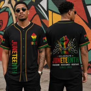 Juneteenth Baseball Jersey, Black Freedom Shirt, Celebrate Juneteenth Since 1865 Jersey, African American Pride Tee# TikTokMadeMeBuyIt# TikTokShop# Juneteenth
