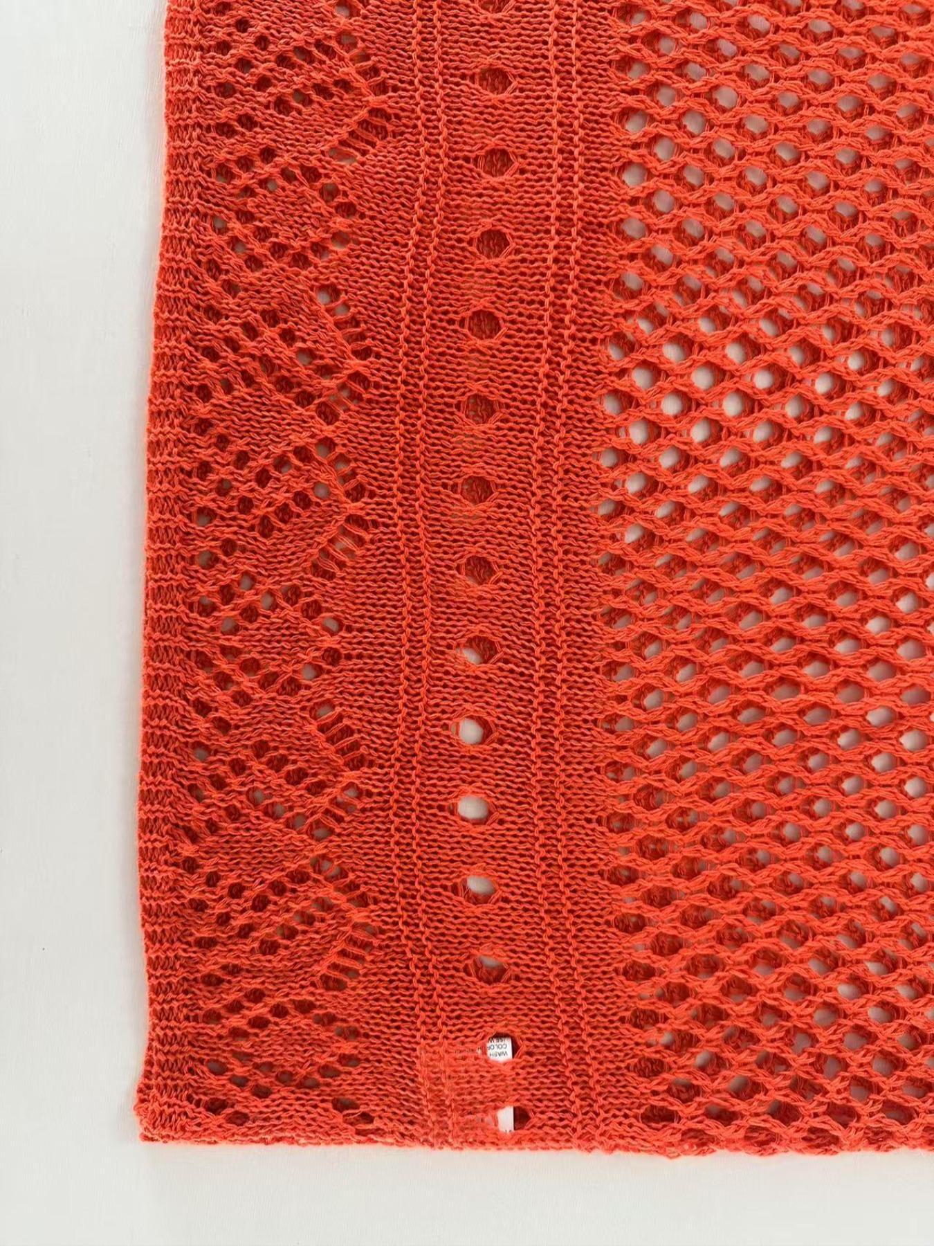 Women's Plus Size Fall Winter Hollow Out Round Neck Knit Top, Casual Elegant Vacation Style, Loose Batwing Shoulders, Long Sleeve Knitwear