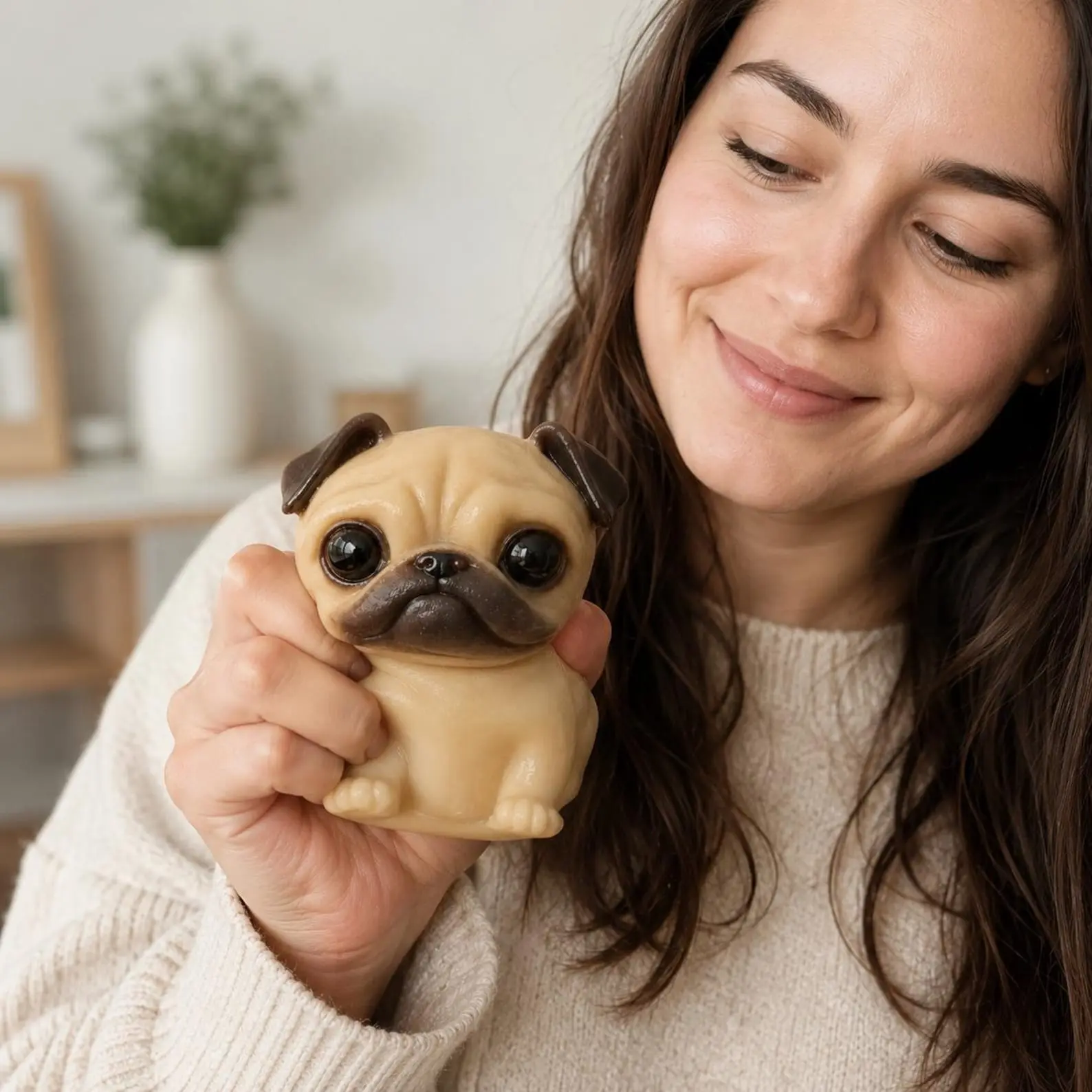 DIY Squishy Pug Toy | Blank Craftable Dog, Stress Relief, Personalized Gift