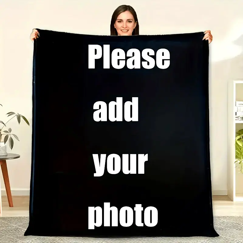 Custom Photo Blanket - Personalized Blankets for Family, Warm & Comfortable Bedding Throw, Ideal Gift for Holidays, Birthdays, All-Year Use in Home, Travel