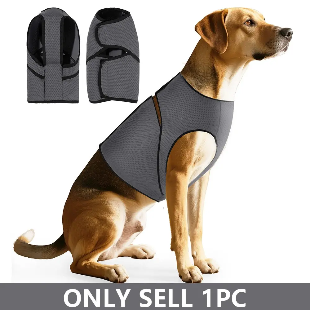 Dog Anxiety Vest/shirt, Breathable Material Calming Effect Jacket for Storms, Fireworks, Separation, Soft Pressure Pet Wrap Mesh Design, Indoor/outdoor Use, Visit