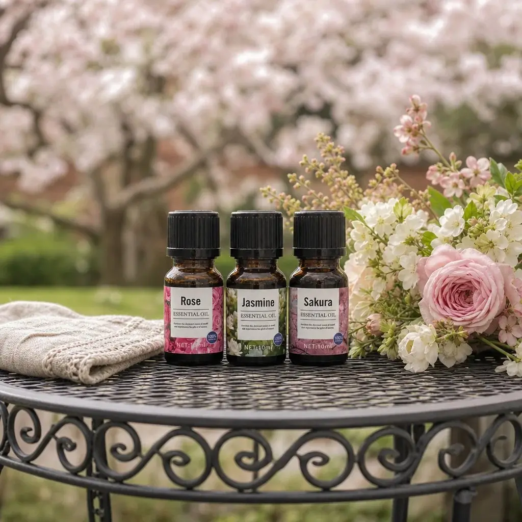 3pcs 10ML Essential Oil Set, Scented Diffuser Oils, Ideal for Diffusers, Humidifiers, Car Fragrance, Candle Making, Air Purification, Home & Office Use