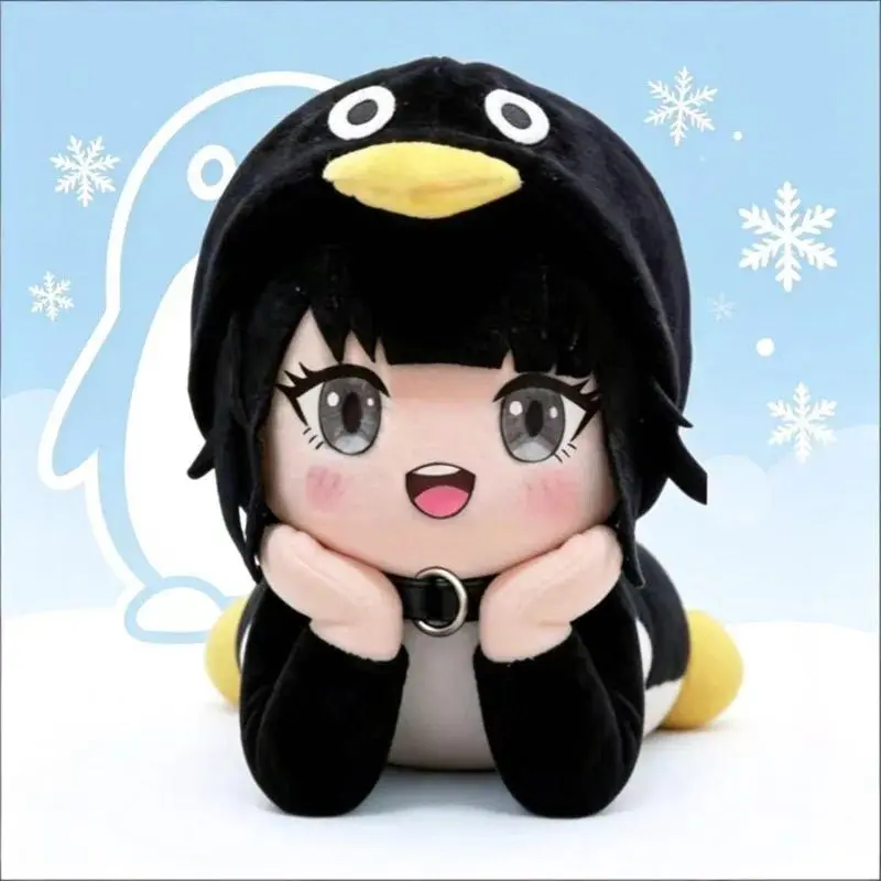 Gugu Gaga Cute Penguin Cuddly Stuffed Animal, 30cm Soft Adorable Kawaii Cotton Doll, Game Administrator Peripheral Toy Gift for Fans Kids, Cuddly Stuffed Animals, Kawaii Stuffed Animals