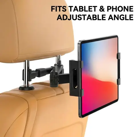 Christmas Gift Car Headrest Tablet Holder, Compatible with iPad Air Mini and Other Phones Tablets, Vehicle Mount Stand, iPad Holder for Car