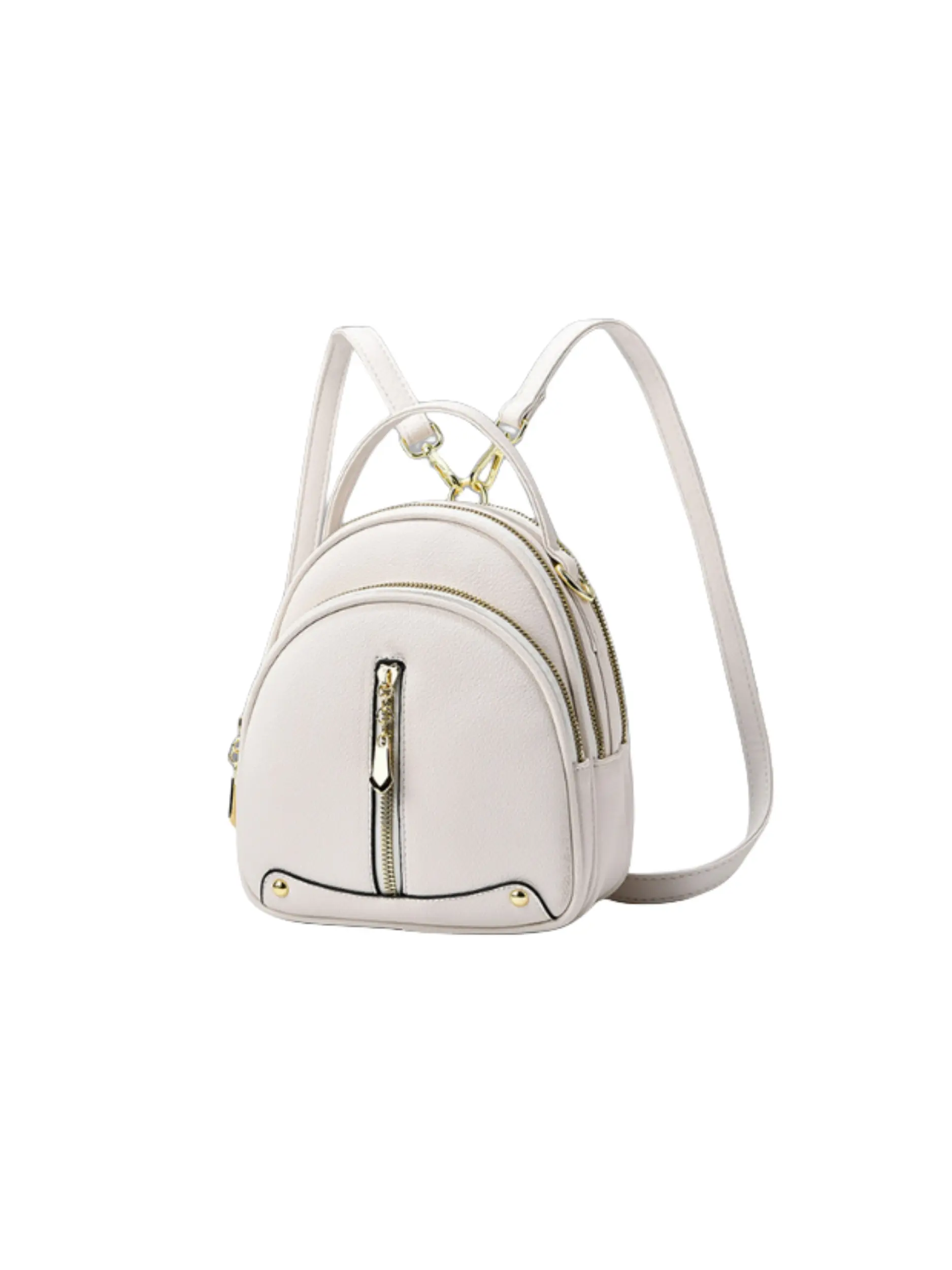 Fashionable Women's Zip Backpack, Casual Versatile Shoulder Bag, Trendy Small Backpack for Daily Use