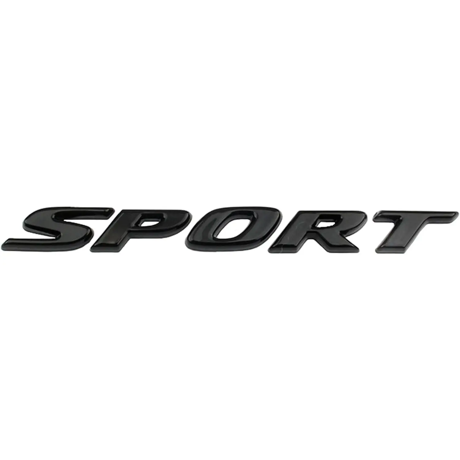 Sport Letter Emblem Trunk Lid Rear Logo Badge Fits Honda Accord Civic 2017-2023 (Bright Black)