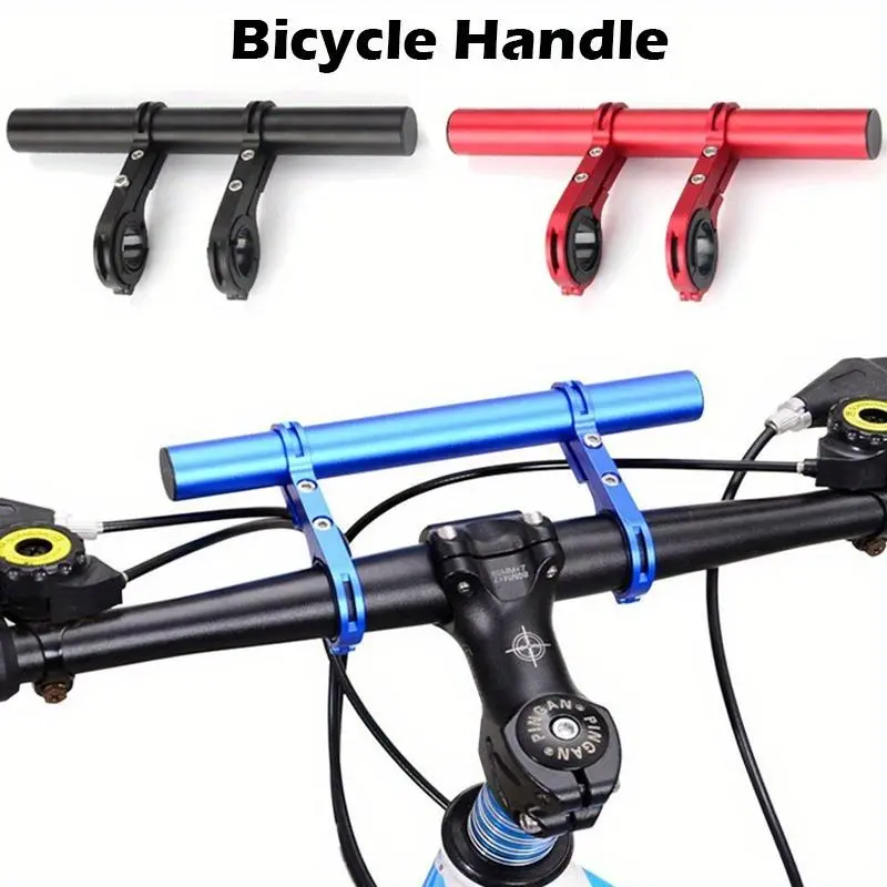 Bike Handlebar Extension Shelf Single/Double Bicycle Bracket Aluminum Alloy Multifunction Expansion Bracket Bike Accessories Outdoor Cycling Accessories