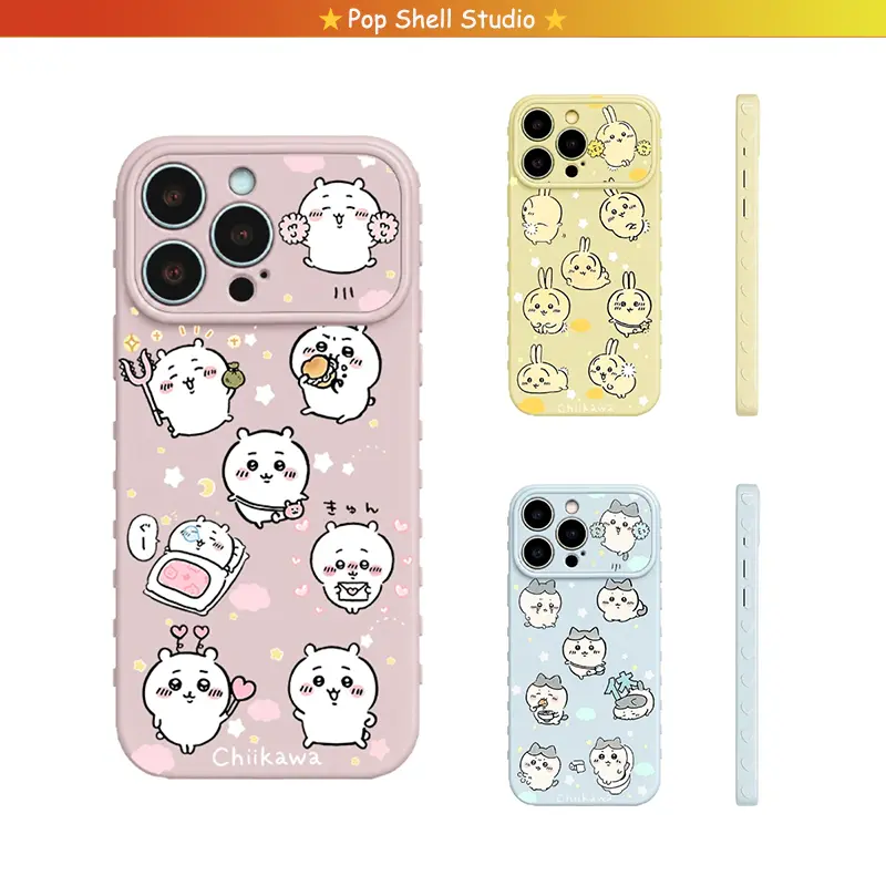 Cute  C-ChiiKawa Kawaii Cartoon Art Side Heart Phone Case For iPhone 17 16 15 14 13  Pro Max Plus The Best Handheld Gift For Girls Boys Friends Soft Durable Tpu Cover