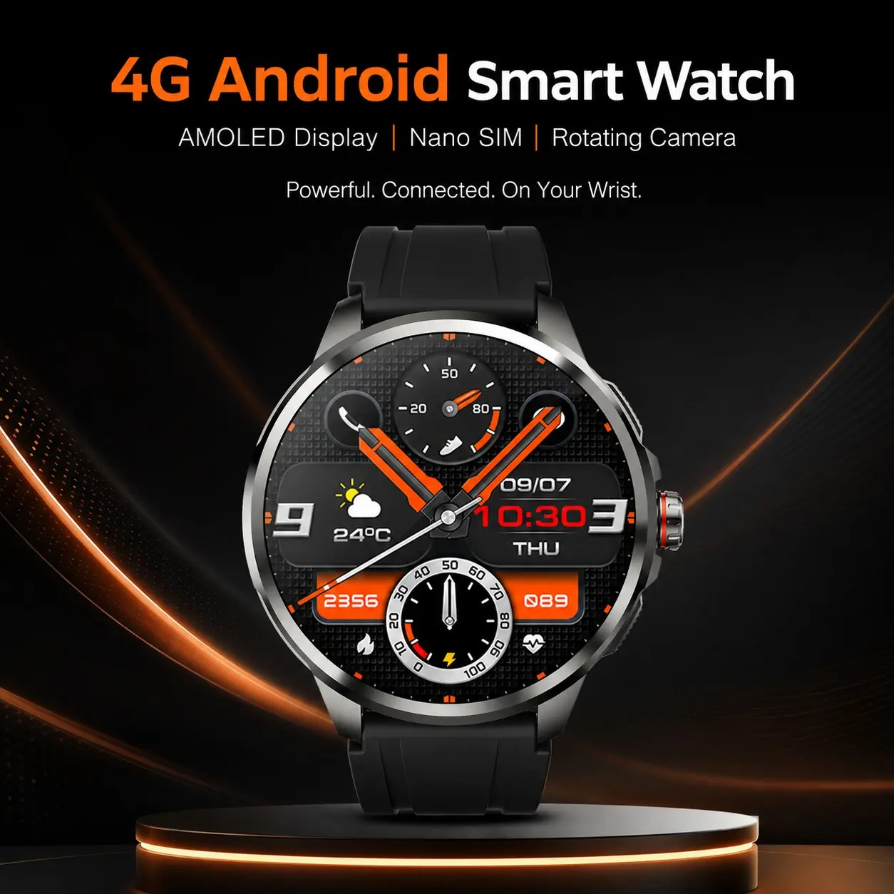 Original H99 Smart Watch Android Watches 1.95inch Amoled Screen Men's Smartwatch With 3MP Rotating Camera GPS WIFI Sim Card Slot