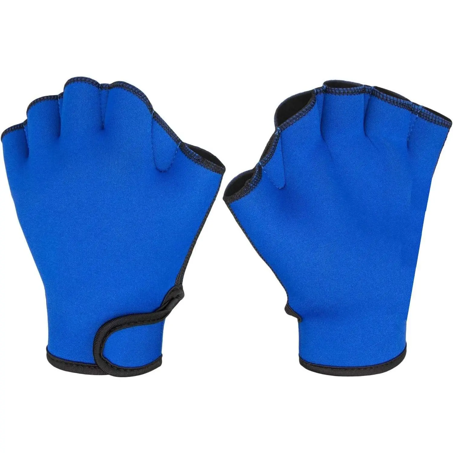 1 Pair Neoprene Webbed Swimming Gloves Aquatic Swim Training Fitness Water Resistance Gloves for Unisex Men Women Children