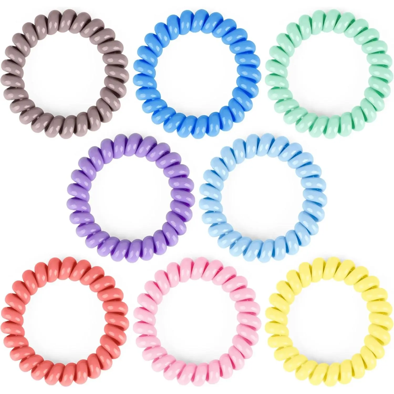 Sensory Fidget Bracelets for Boys and Girls, 8 Pack Stretchy Coil Bracelet Fidget Toys for Kids with Autism ADHD SPD or Special Needsfidget toys