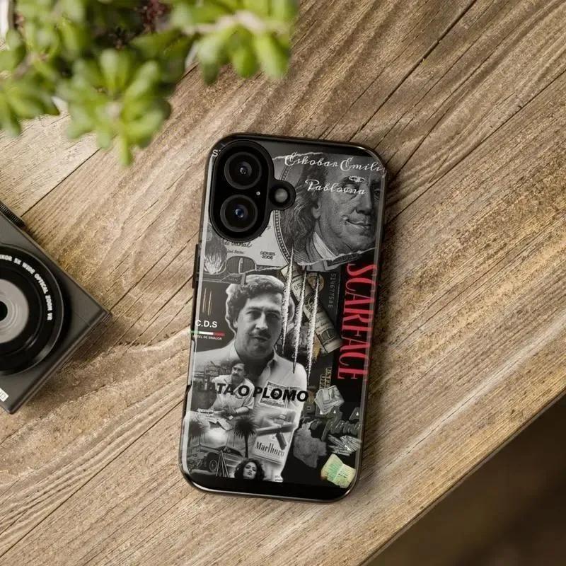 C.D.N SCARFACE Tough Phone Case Vintage Movie Cover for iPhone 17-11 Pro Max/Plus Dual-Layer Protection Glossy Matte Finish 360° All-Around Security