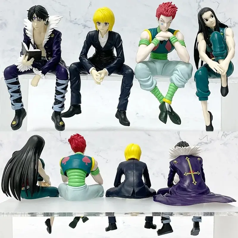 14cm Hunter*Hunter Anime Figure Phantom Troupe Hisoka Action Figure Noodle Stopper Room Decoration Noodle Stopper PVC Model Toys