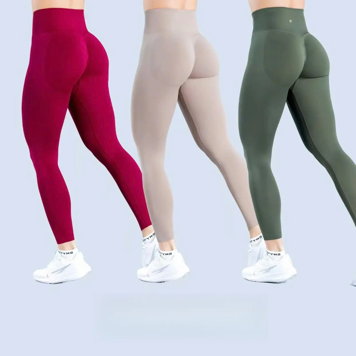 Women's Dynamic Seamless Ribbed Low-Waist High-Stretch Activewear Leggings - S Standard Size, Multiple Sizes, Women's Fitness Gear, Workout Outfit Inspo for Athletes, Yoga & Gym Use
