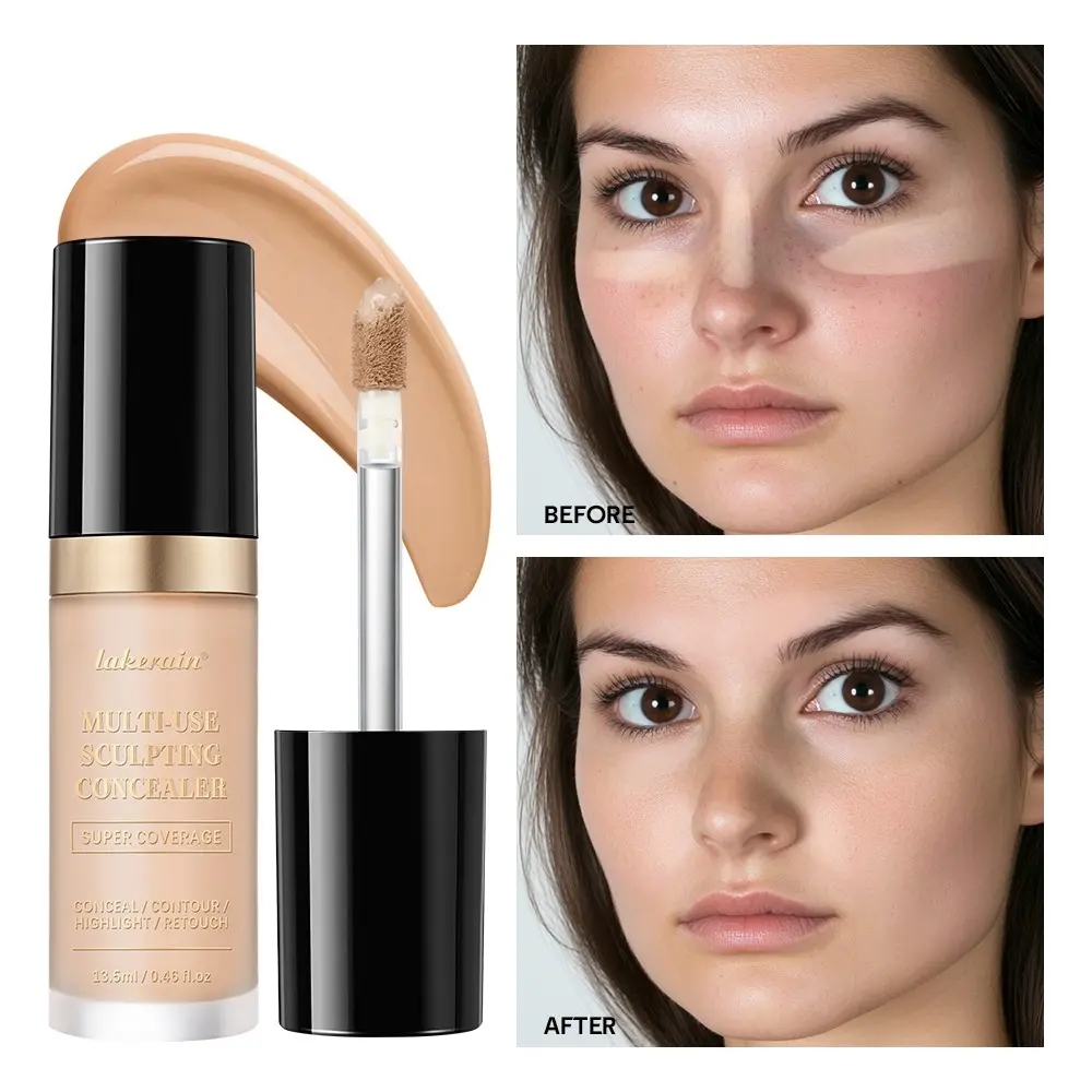 Multi-Effect All-In-One Moisturizing Hydrating Concealer, Waterproof Foundation, Long-Lasting Wear, Matte, 6 Colors Available, Non-Comedogenic, K-Beauty, Perfect For Summer Vibe