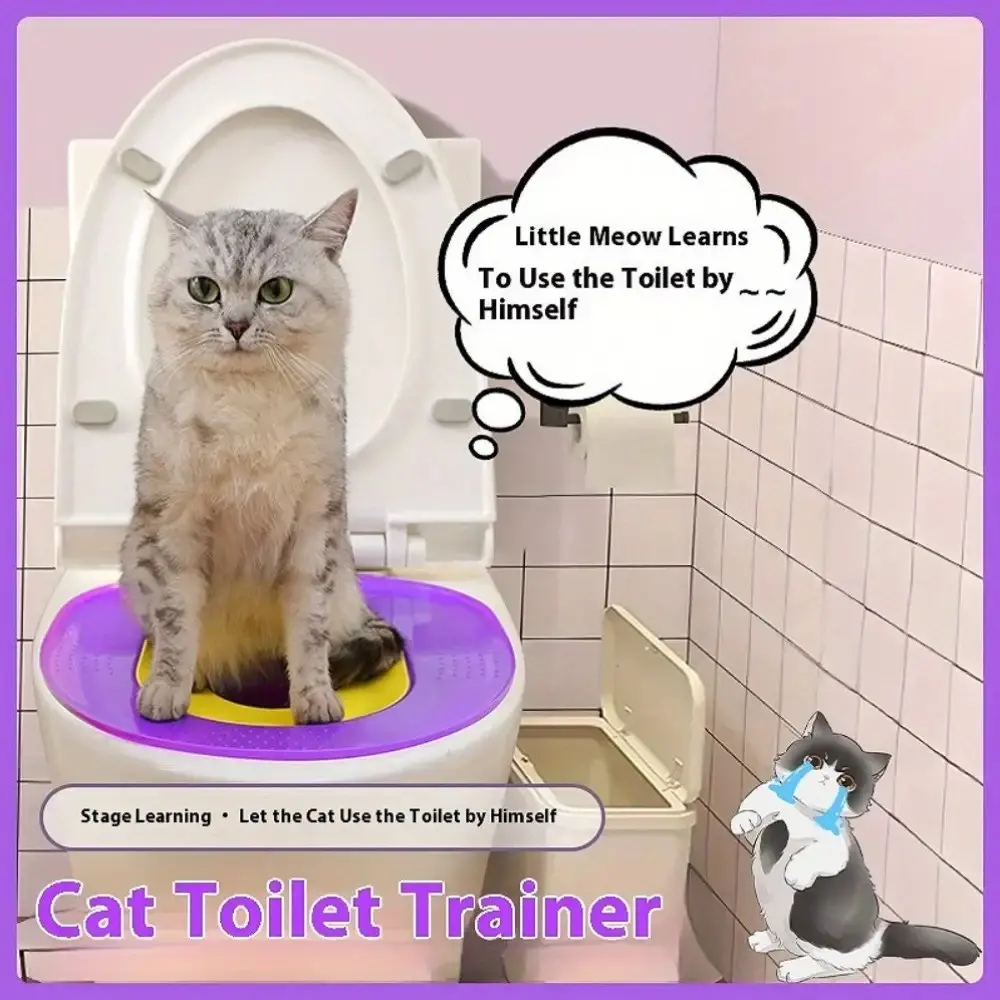 Comprehensive Cat Litter Training System, Odor-Resistant Litter Box, Kitten Litter Box, Spacious Oval Design, Easy Clean PP Material, Modern Pet Accessories, Litterbox