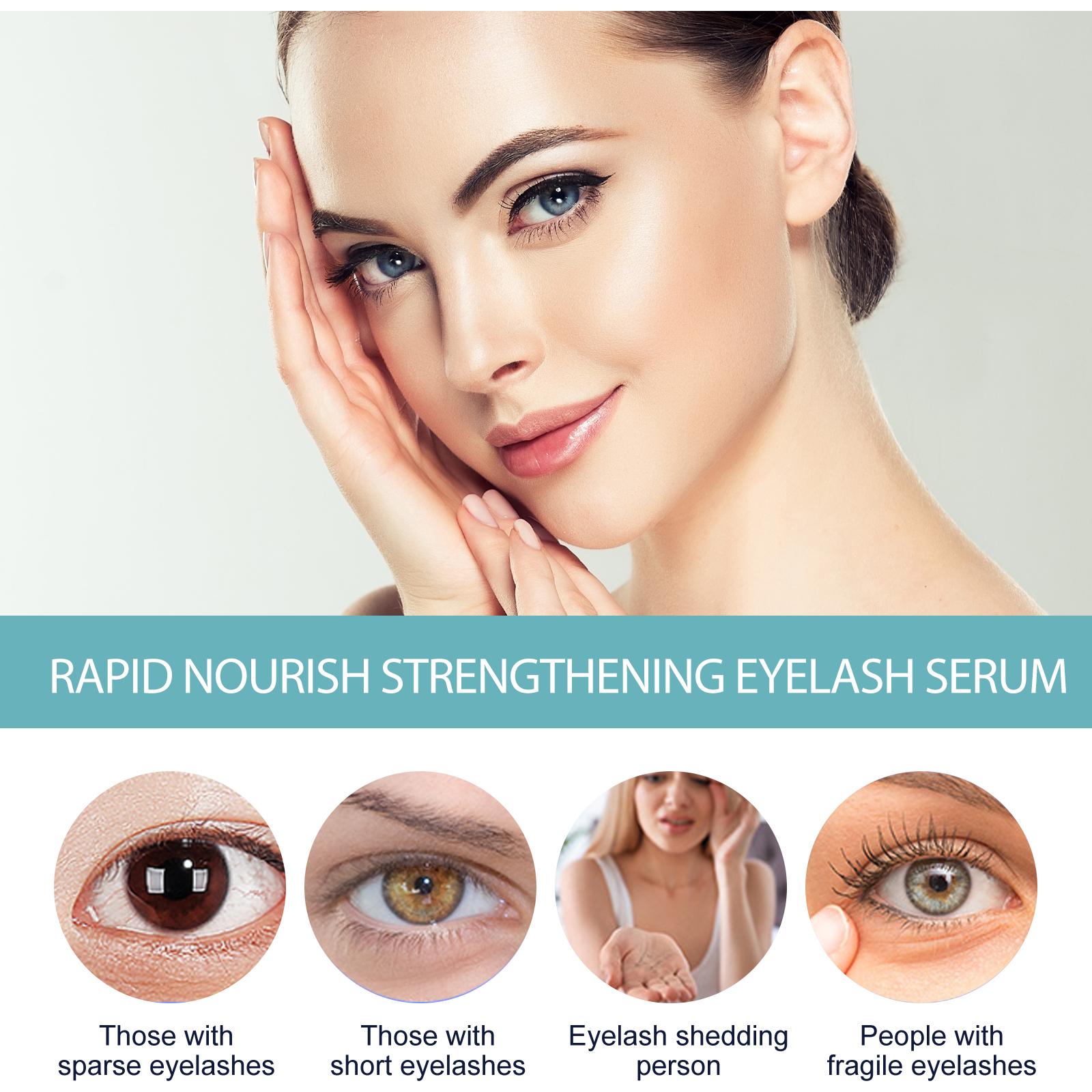 West&Month Mild Care Strengthening Eyelash Serum, Volute Thick Black Beautiful Slender Natural Gentle Not Easy To Stain Mascara