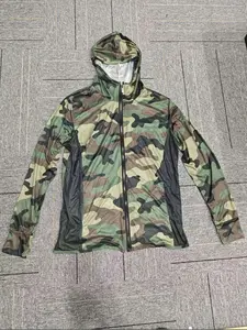 Men's Fish Print Sporty Fitted Jersey, Long Sleeve Breathable Summer Outdoor Clothing, Men's Fishing Apparel, No Button, with Collar
