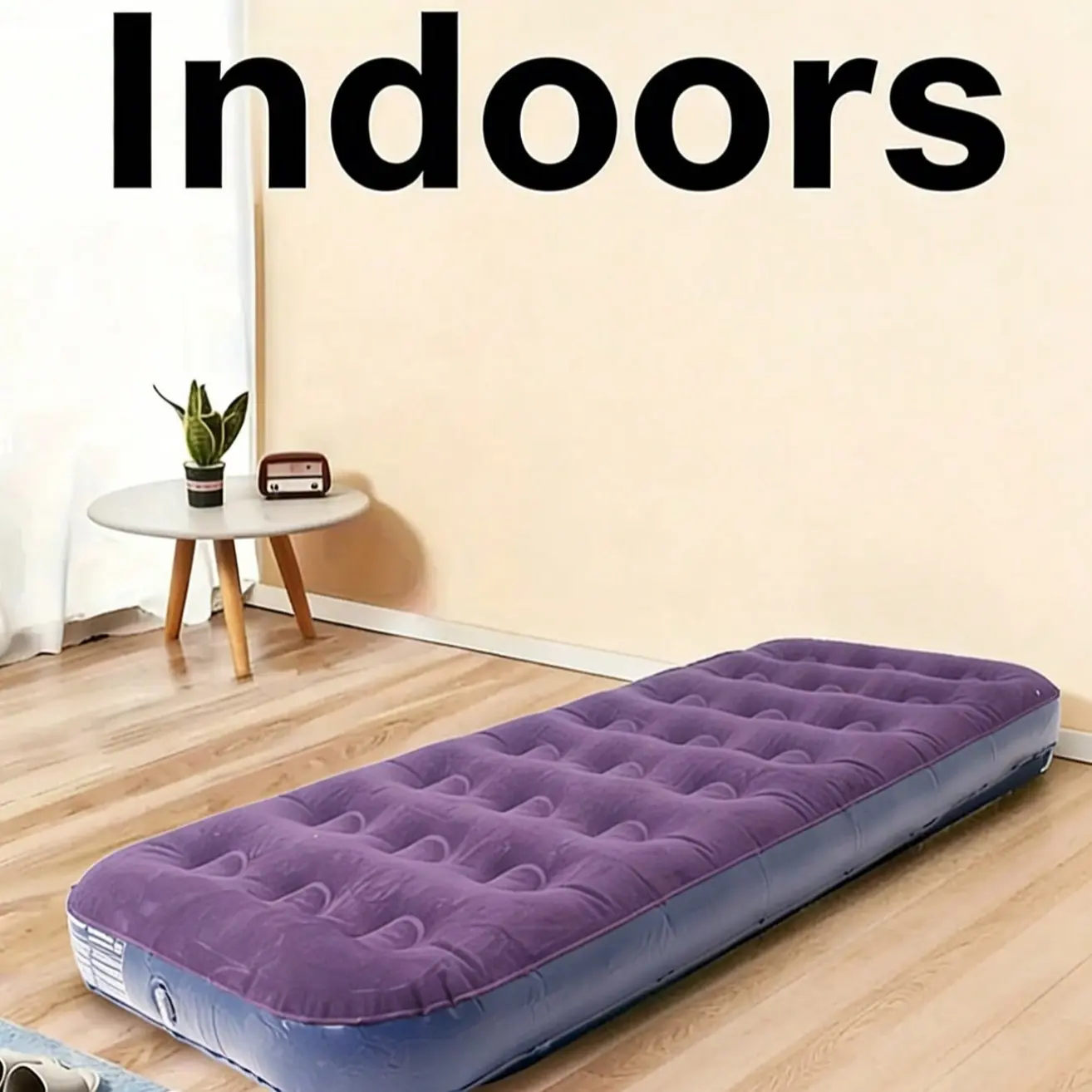 Portable Outdoor Camping Tent Single Person Lightweight Inflatable Bed Mattress, Compact Design, Easy to Carry and Clean, No Pump Needed
