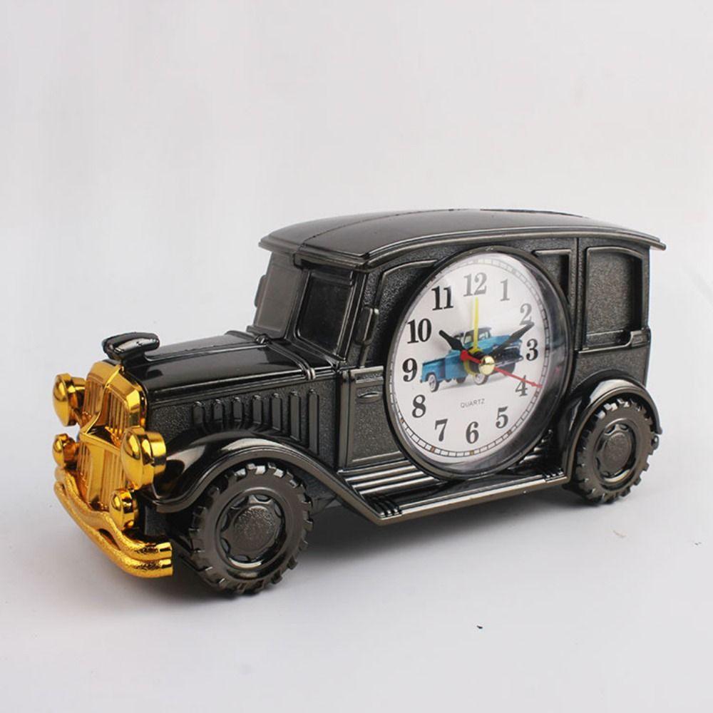 6 Styles Cute Car Alarm Clock Antique Unique Classic Car Bedside Clock Nostalgic Child Alarm Clock Desktop Decor
