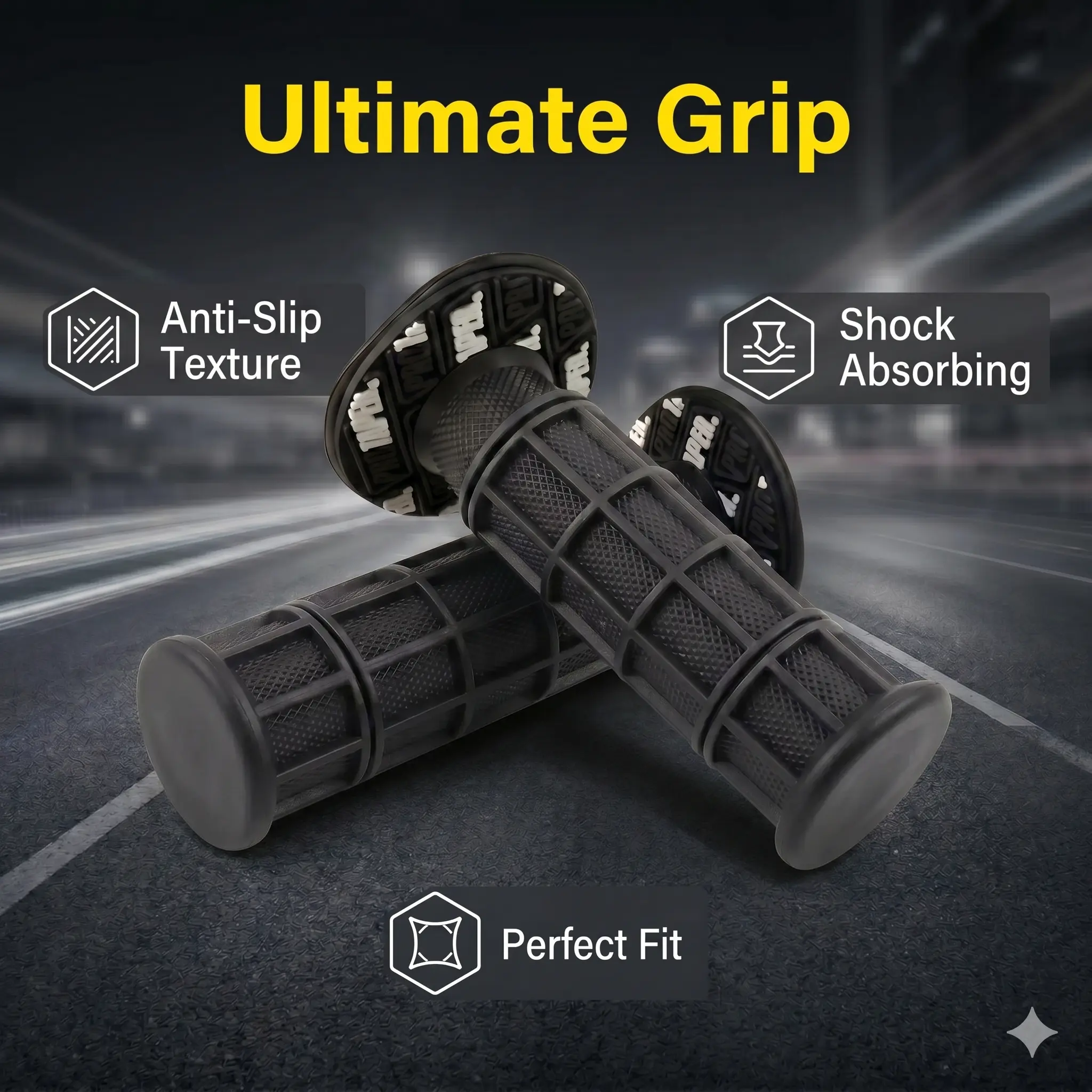 Dirt Bike Handlebar Grips Rubber Non Slip MX Motocross Handlebar Grip Universal Pit Bike Motorcycle Grips for Off Road Mountain Bicycle Pitbike
