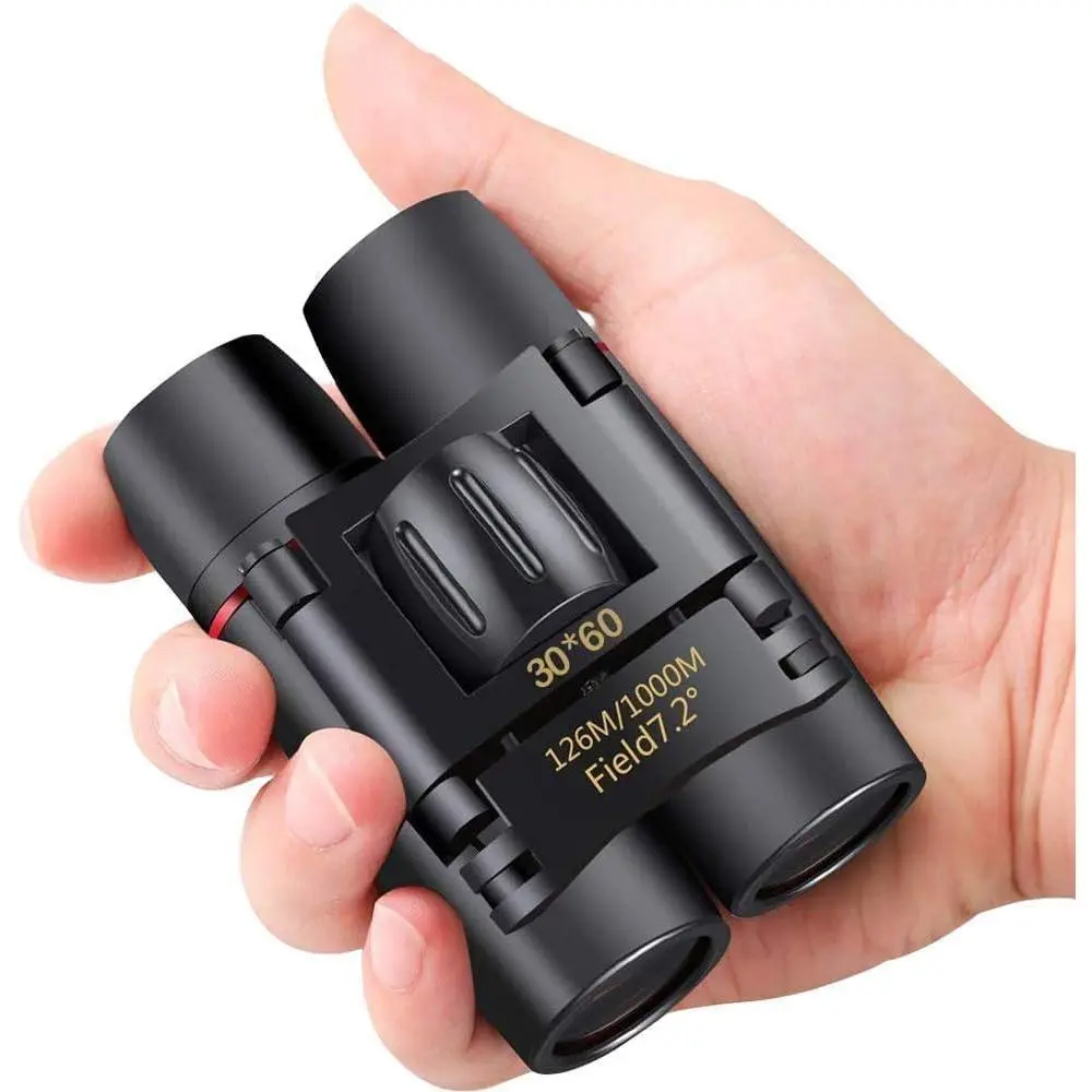 Small Compact Binoculars for Adults Kids, 30x60 Mini Binocular for Traveling Sightseeing Birds Watching, Night Vision Binoculars for Concert Theater Opera,Lightweight Pocket Folding