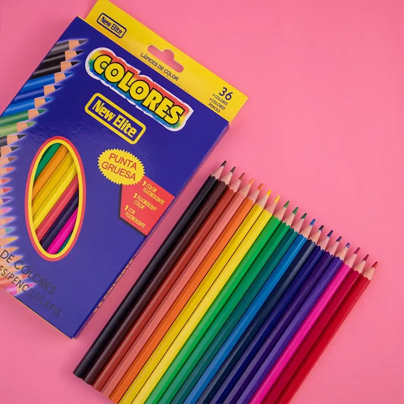 Oil-Based Colored Pencils Set, 36 Colors Box, Coloring Pencils, Student Art Supplies, Ideal for Drawing, Learning, Office, Kids Gifts