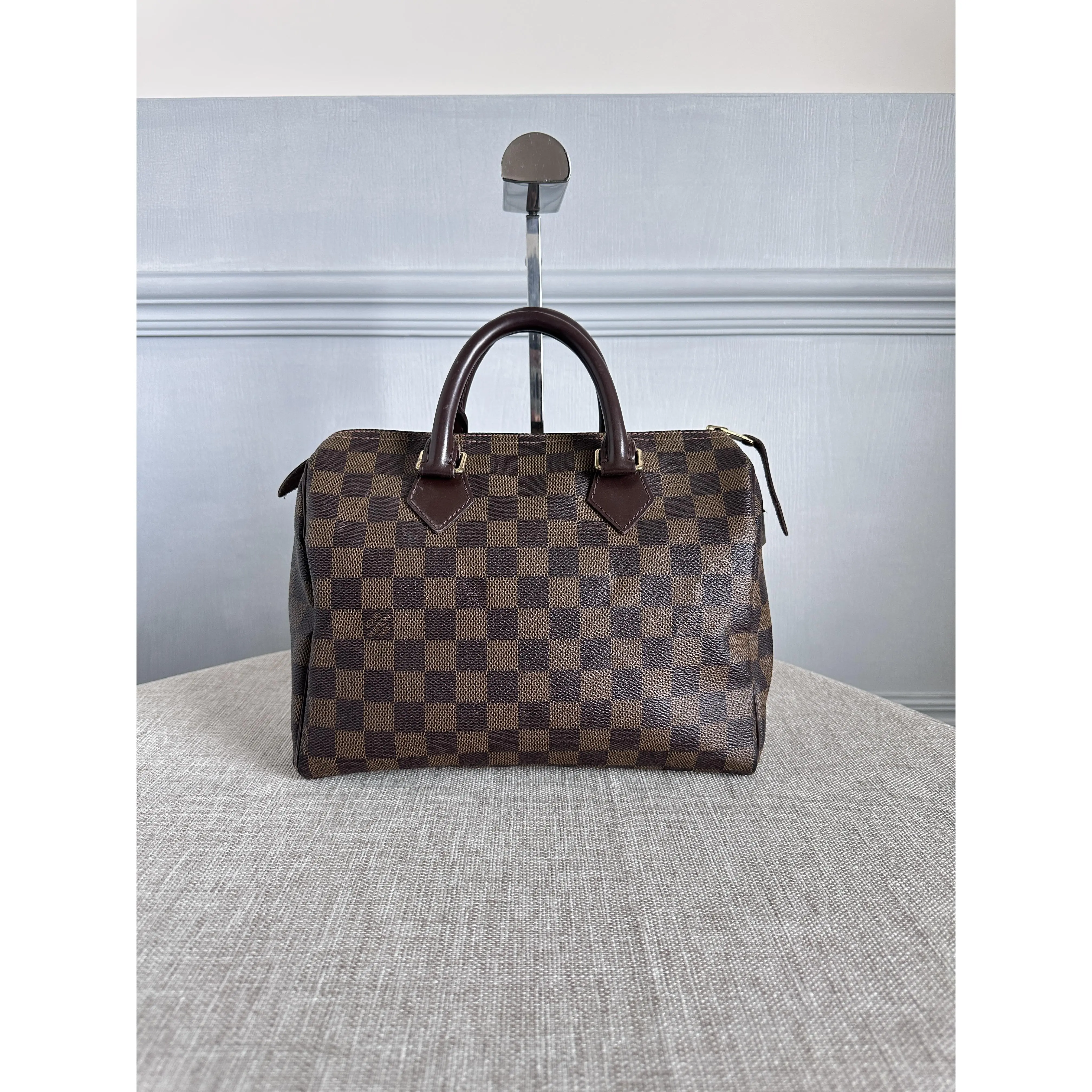 Pre-owned Louis Vuitton Damier Ebene Speedy Handbag