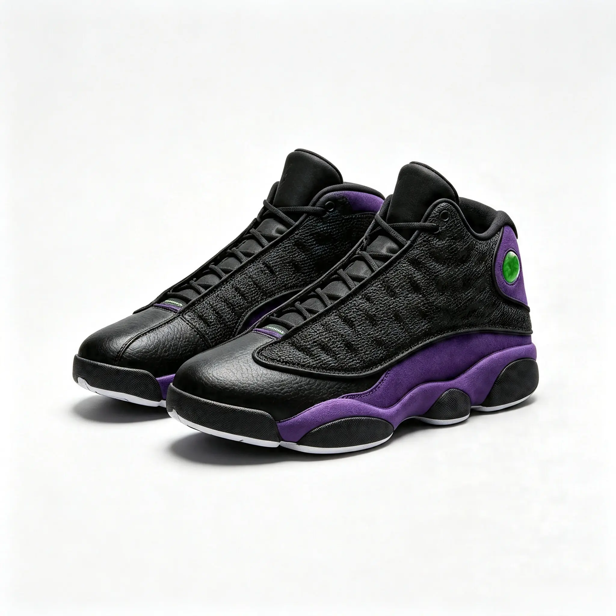Men Retro High Top Basketball Sneakers Genuine Leather Suede Color Block Cushioned Chunk Sole Non Slip Outdoor Training Shoes Shock Absorb Streetwear Casual Athletic Sneakers Multi Color Available