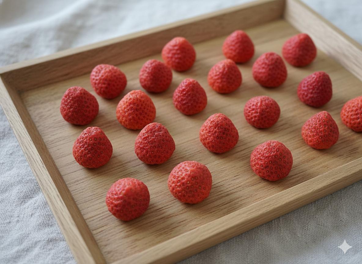 Freeze Dried Strawberries, 25g x 6 Packs, Crispy Natural Fruit Snacks, No Added Sugar, Gluten-Free, Non-GMO, Perfect for Travel & On-the-Go Dry