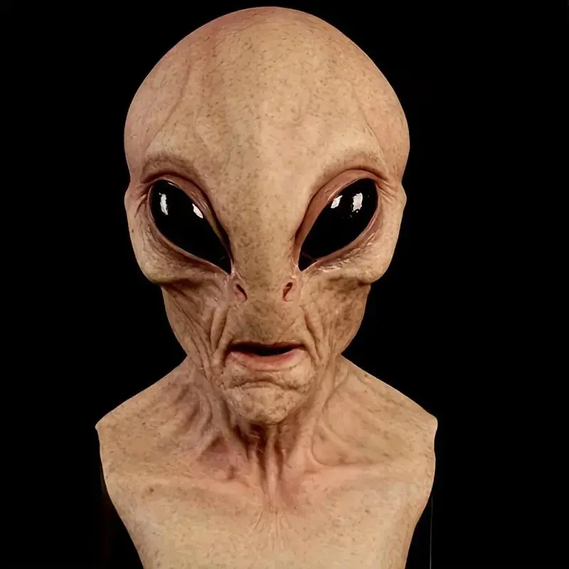 Realistic Pesenar Alien Mask, Perfect for Halloween Party Costume & Celebration Events, Unique Design for Cosplay & Festive