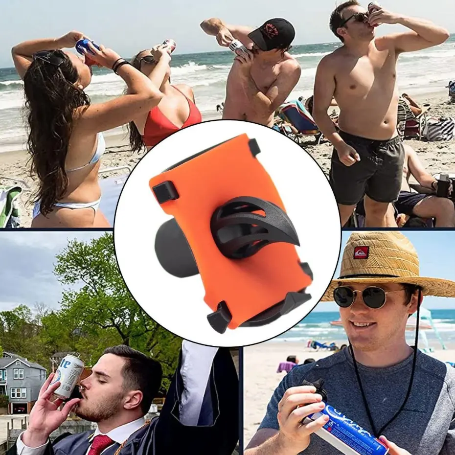 1pc Portable Handy Can Shotgun Tool, Fast Soda Beverage Can Puncher, Mini Pocket Drink Opener for BBQ, Beach, Camping, Pool Party Gift