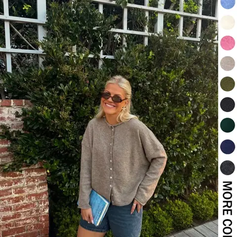 【Biack Friday】Women's Vintage Knit Cardigan with Rolled Hem, Simple Solid Color Sweater Jacket for Autumn and Winter Fashion, Stylish Casual Outerwear Knitwear