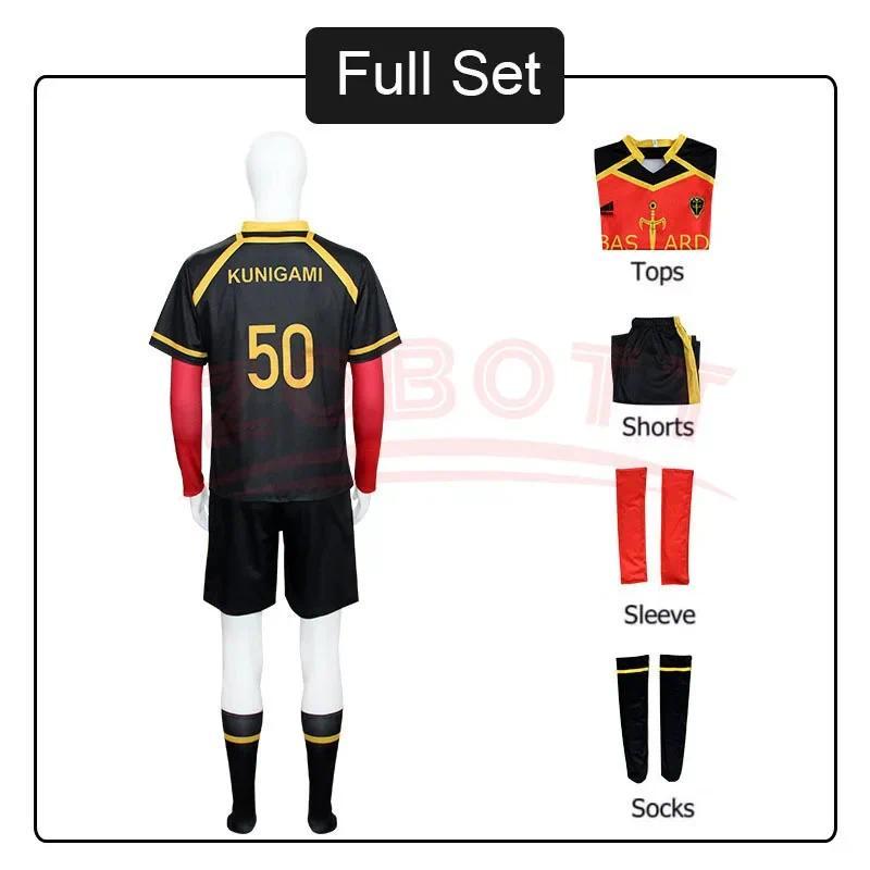 Anime Blue Lock Cosplay Kaiser Ness Isagi Kurona Hiori Cosplay Costume men's Jersey Bastard Munchen Embroidery Football Uniform