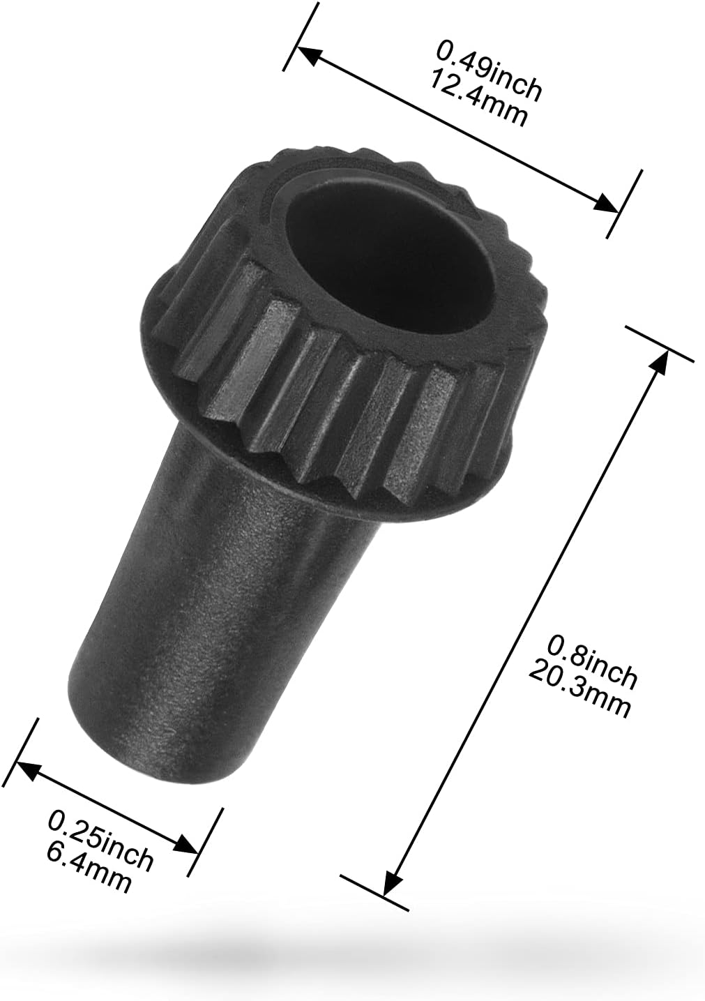 Light Lamp Turn On/Off  Knobs Replacement, Black, Standard Size, 4 Packs