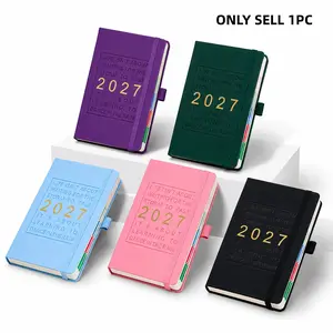 2027 Daily Planner Calendar Diary, 320 Pages Composition Notebooks with 365 Days Self-Discipline Checklist, Weekend Combined Layout, Perfect New Year Gift for Boosting Productivity
