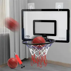 Kids Basketball Hoop Set, Indoor Wall-Mounted Without Drilling, Includes Ball Pump and Installation Tools, Easy Setup, Space-Saving, Universal Use